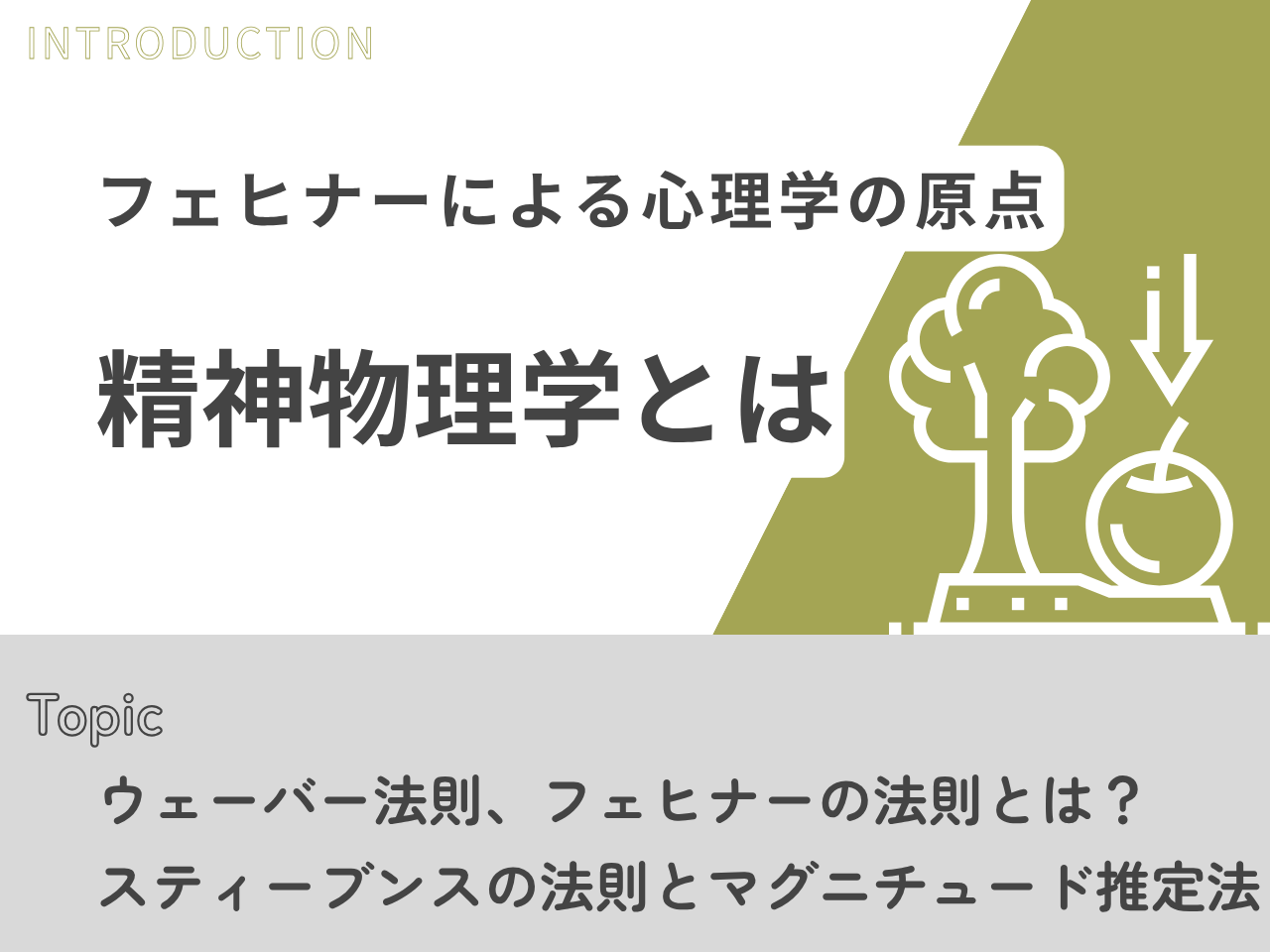 記事「精神物理学とは」のトップ画像（アイキャッチ）